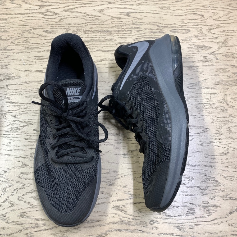Nike Air Max Alpha Trainer Mens 9 Black AA7060-005 Grey Athletic Shoes